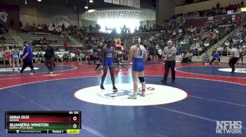 6A 135 lbs Quarterfinal - Anna Dux, Rogers vs Quanieria Winston, North Little Rock