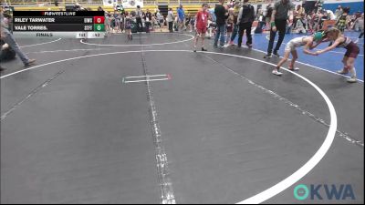 43-46 lbs Final - Riley Tarwater, Eufaula Ironheads Wrestling Club vs Vale Torres., Standfast