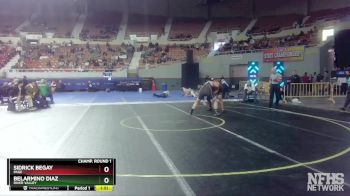 D4-285 lbs Champ. Round 1 - Belarmino Diaz, River Valley vs Sidrick Begay, Page