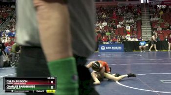 3A-106 lbs Champ. Round 2 - Dylan Munson, Prairie, Cedar Rapids vs Charles Barnhouse, Iowa City, West