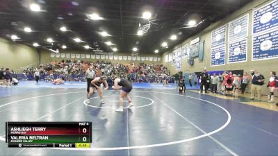 145 lbs Cons. Semi - Ashliegh Terry, Morro Bay vs Valeria Beltran, Pioneer Valley