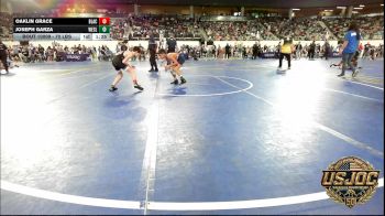 70 lbs Round Of 32 - Oaklin Grace, Blackwell Wrestling Club vs Joseph Garza, Wesley Wrestling Club