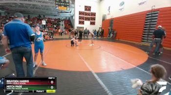 105 lbs Cons. Round 3 - Brayden Harris, Lovell Middle School vs Mitch Page, Worland Middle School