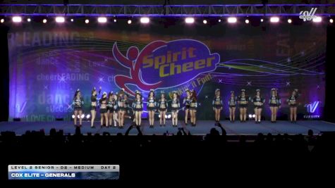 CDX Elite - Generals [2026 L2 Senior - D2 - Medium Day 2] 2026 Spirit Cheer Grand Nationals