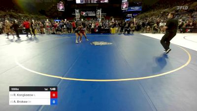 106 lbs Cons 16 #1 - Riley Kongkaeow, IL vs Ashlynn Brokaw, OH