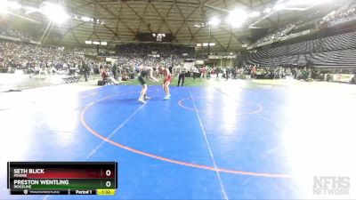 3A 190 lbs Champ. Round 2 - Preston Wentling, Ridgeline vs Seth Blick, Prairie