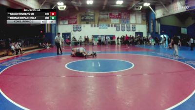 285 lbs Cons. Round 2 - Roman Defachelle, Upland vs Cesar Moreno Jr, Cerritos