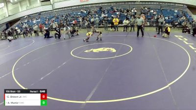 10U Boys - 53 lbs Cons. Round 2 - Abel Muniz, Force Elite Wrestling Club vs Cody Brown Jr., Avon Wrestling Club