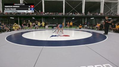 110 lbs Emerson Webber, Florida vs Elana Pelaez, Maryland