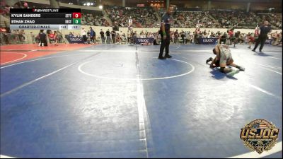 73 lbs Quarterfinal - Kylin Sanders, Standfast vs Ethan Zhao, Best Trained