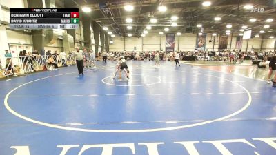 95 lbs Rr Rnd 3 - Benjamin Elliott, Team Germantown vs David Krantz, Mat Assassins White