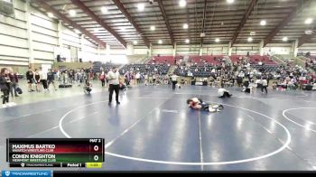 117 lbs Quarterfinal - Cohen Knighton, Viewmont Wrestling Club vs Maximus Bartko, Wasatch Wrestling Club