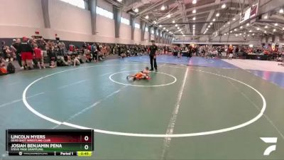 55 lbs Quarterfinal - Lincoln Myers, Dead Shot Wrestling Club vs Josiah Benjamin Pena, Steve Page Grappling