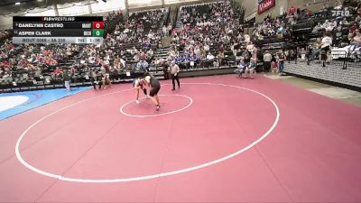 3A 235 lbs Quarterfinal - Danelynn Castro, Manti vs Aspen Clark, Richfield