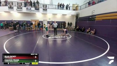 115 lbs Quarterfinal - Mawson Frank, Lander Middle School vs Silas Dickey, Thermopolis