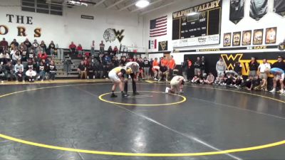 132 lbs 1st Place Match - Jon Gonzalez, West Marshall vs Kayden Bentley, Wapsie Valley
