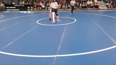 285 lbs Quarterfinal - Jaret Peterson, Augustana (SD) vs Ira Jenkins, Southeast Community College