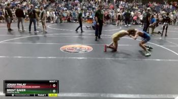 108 lbs Champ. Round 1 - Brent Baker, Coastal Elite vs Jonah Finlay, Palmetto State Wrestling Academy