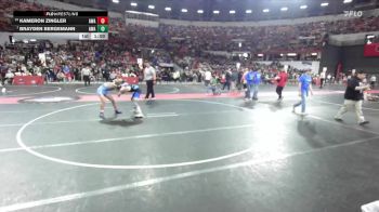 120 lbs Champ. Round 2 - Brayden Bergemann, Askren Wrestling Academy vs Kameron Zingler, Askren Wrestling Academy