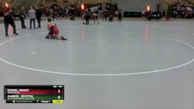 90 lbs Cons. Semi - Daniel Grant, Grindhouse vs Gabriel Denton, Blackman Wrestling Club