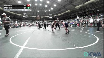 85 lbs Consi Of 8 #1 - Ty Hartley, Husky WC vs Caide Gage, Salina Wrestling Club