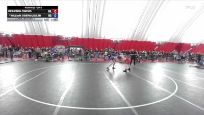 126 lbs Cons. Round 3 - Pearson Owens, Coleman vs William Obermueller, Wisconsin
