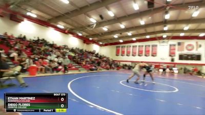 285 lbs Cons. Round 2 - Diego Flores, Cerritos College vs Ethan Martinez, Bakersfield College