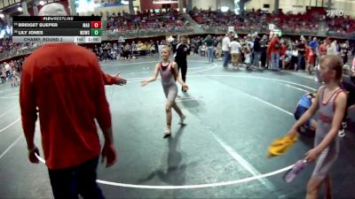 89 lbs Champ. Round 2 - Lily Jones, Millard South Wrestling Club vs Bridget Sueper, Madison