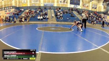 63 lbs Round 3 (8 Team) - Grace Harris, Leo Wrestling Club vs Ryder Dowty, Indian Creek Wrestling Club (S)