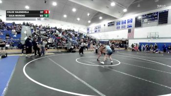 115 lbs Cons. Round 7 - Chloe Valenzuela, Cypress vs Julia Moreno, Warren