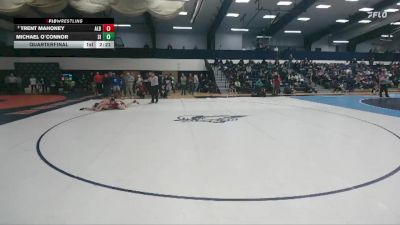 157 lbs Quarterfinal - Michael O`Connor, Stevens vs Trent Mahoney, Albright