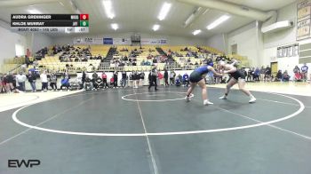 145 lbs Consi Of 4 - Audra Greninger, Miami HS Girls vs Khloe Murray, Jay High School