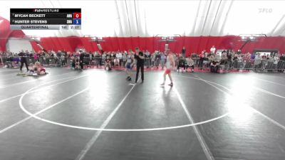 144 lbs Quarterfinal - Mycah Beckett, Askren Wrestling Academy vs Hunter Stevens, Sarbacker Wrestling Academy