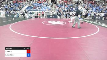 138 lbs Rnd Of 128 - Jacob Bell, California vs Landon Hawkins, Indiana