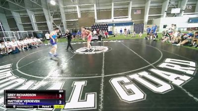 285 lbs Semis & 3rd Wb (16 Team) - Grey Richardson, Georgia vs Matthew Veroeven, Minnesota Blue