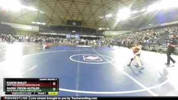 63 lbs Champ. Round 2 - Radek Crook-Hutsler, White River Hornets Wrestling Club vs Kanon Bailey, Deer Park Ironman Wrestling Club