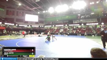 138 lbs Cons. Round 2 - Hunter Haws, Mountain View vs Dean Boyd, Borah