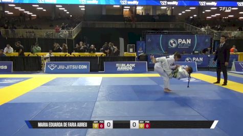 Maria Eduarda De Faria Abreu vs Katherine Miracle H. Lo 2026 Pan Jiu Jitsu IBJJF Championship