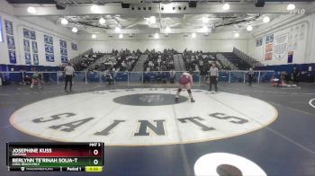 155 lbs Cons. Semi - Josephine Kuss, Fontana vs Berlynn Te`Rinah Solia-Tago, Long Beach Poly