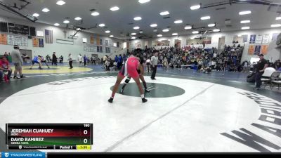 190 lbs Quarterfinal - Jeremiah Cuahuey, Indio vs David Ramirez, Sierra Vista