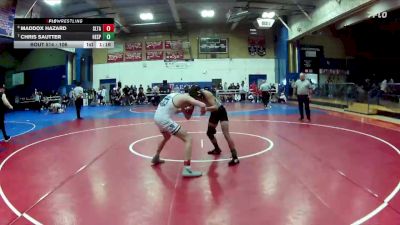 106 lbs Semifinal - Maddox Hazard, Sultana vs Chris Sautter, Hesperia