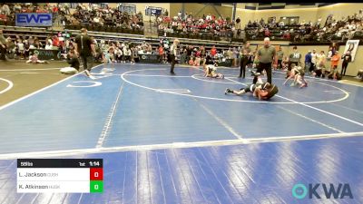 58 lbs Quarterfinal - Levi Jackson, Cushing vs Karson Atkinson, Husky Wrestling Club