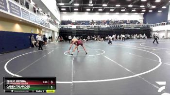 133 lbs Cons. Round 4 - Caden Talmadge, Sacramento City College vs Emilio Medina, Mt San Antonio College