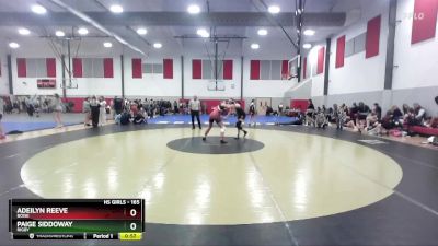 165 lbs Cons. Round 3 - Paige Siddoway, Rigby vs Adeilyn Reeve, Boise