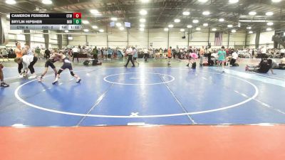 80 lbs Rr Rnd 3 - Cameron Ferreira, CTWHALE Orca - MS vs Brylin Hipsher, Indiana Outlaws Silver - MS