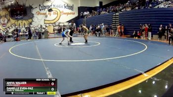 100 lbs Quarterfinal - Danielle Even-Paz, James W. Robinson vs Amiya Walker, Louisa County