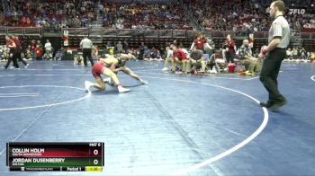 1A-144 lbs Quarterfinal - Collin Holm, South Winneshiek vs Jordan Dusenberry, Wilton