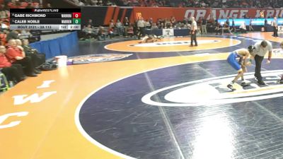 3A 113 lbs Quarterfinal - Caleb Noble, Gurnee (Warren) vs Gabe Richmond, Aurora (West Aurora)