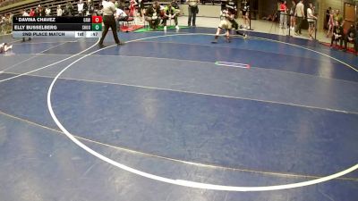 70 lbs 2nd Place Match - Davina Chavez, Gold Rush Wrestling vs Elly Busselberg, Shootbox