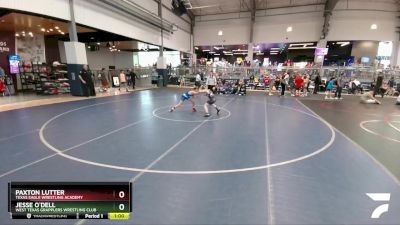 90 lbs Cons. Round 2 - Jesse O`Dell, West Texas Grapplers Wrestling Club vs Paxton Lutter, Texas Eagle Wrestling Academy